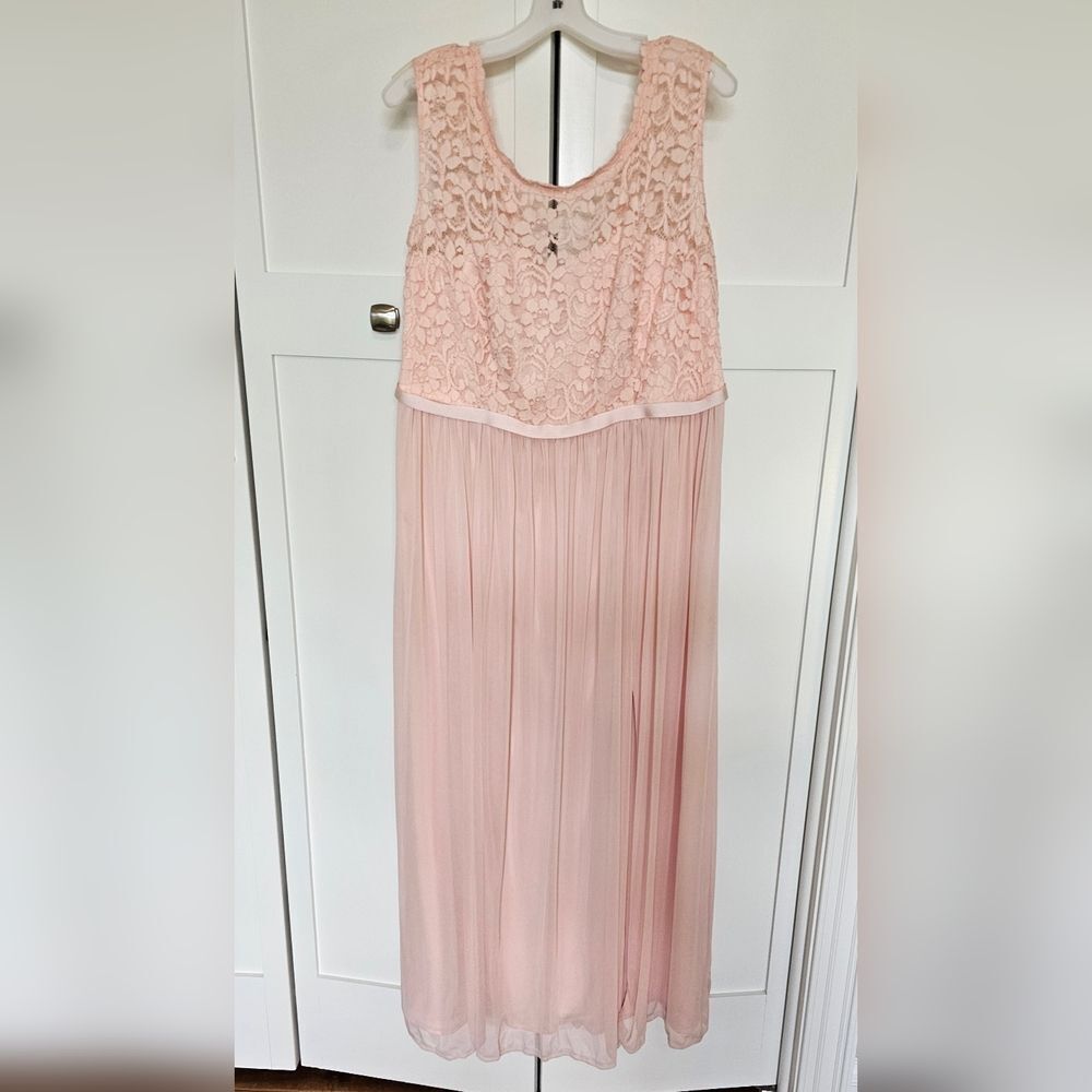 Gown with lace bodice size 16